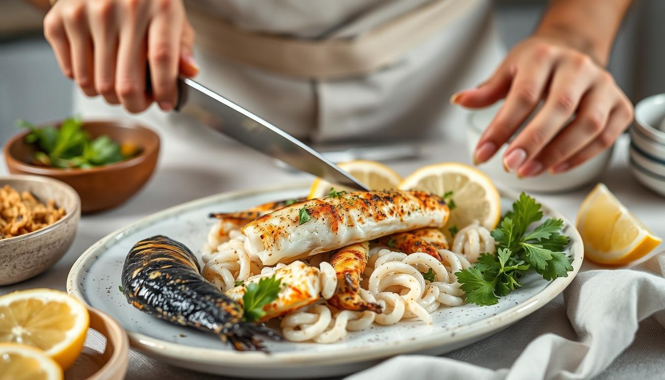 Quick weeknight dinner prepared in a home kitchen